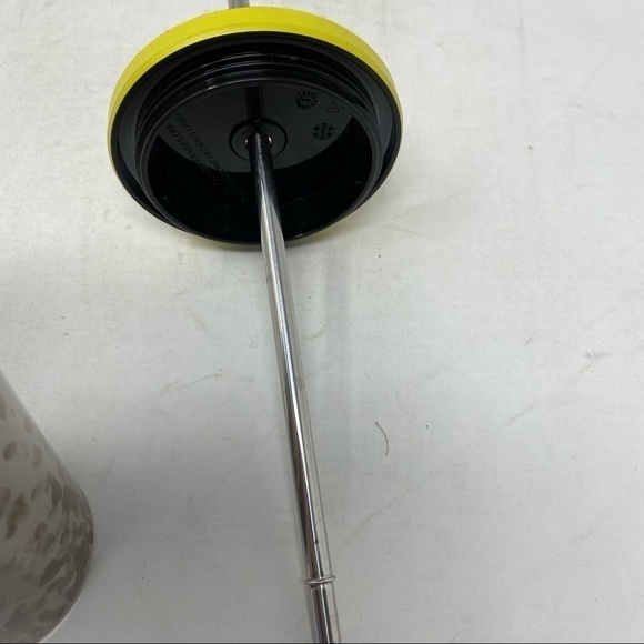 Starbucks metal iced coffee cup with lid and metal straw - Picture 7 of 16